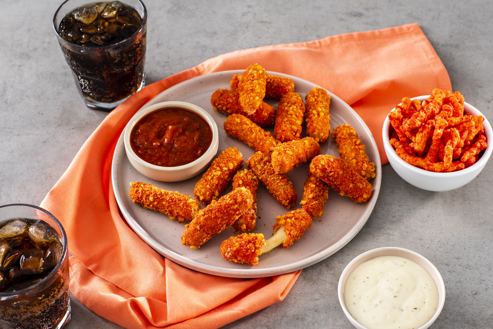 Hot cheetos mozzarella sticks discount